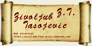 Živoljub Tasojević vizit kartica